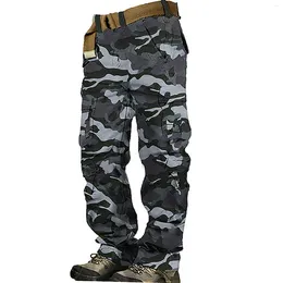 Men's Pants Cargo Trousers Hiking 8 Pocket Plain Comfort Breathable Outdoor Daily Band 13 Rave Bottoms Star Apparel