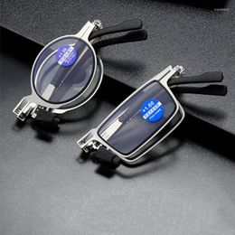 Sunglasses Men Folding Reading Glasses Metal Women Computer With Case Silver Magnifying Eyewear 1.0 1.5 2.0 2.5 3.0 3.5 4.0