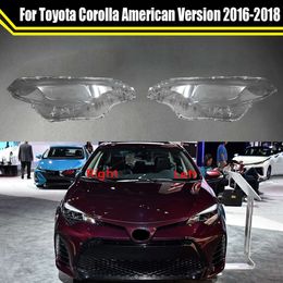 Car Headlight Cover for Toyota Corolla ( American Version ) 2016 2017 2018 Auto Headlamp Lampshade Lampcover Glass Lens Shell