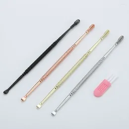 Makeup Brushes Double-headed Spring Ear Digging Scoop Spiral Cleaner Picking Tool