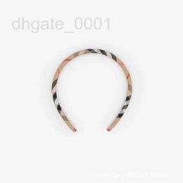 Headbands Designer 2023 New Classic Wide Plaid Cloth Elevated Head Top Fragmented Hair Hairpin ZRTS