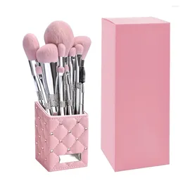 Makeup Brushes 11 Pcs/set Diamond Set Powder Foundation Blush Contour Eyeshadow Brow Lashes Cosmetic Beauty Tools