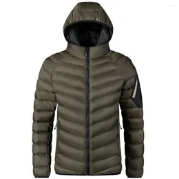 Hunting Jackets Military Tactical Simple Cotton Jacket Men Hooded Zipper Design Casual Autumn Winter Cargo