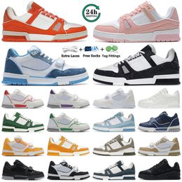 Con scatola Uomo Donna Scarpe casual Pelle Stringata velluto scamosciato di lusso Nero Bianco Rosa Rosso Blu Giallo Verde Uomo Donna Scarpe da ginnastica Scarpe da ginnastica sportive Scarpe con plateau da esterno