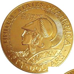 Other Arts And Crafts 1915 S 50 Gold Panama Pacific Round Commemorative Plated Copy Coins Drop Delivery Home Garden Gifts Dh8Zf