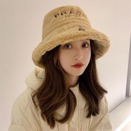 P Fashion Designer Letter winter Bucket Hat For Mens Womens Foldable Caps Black Fisherman hats Folding ladies Bowler Cap208F