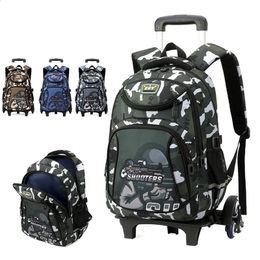 Backpacks Childrens school backpack childrens boy wheeled backpack student backpack handcart with wheels school backpack 231214