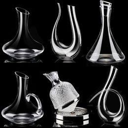 Bar Tools Wine Decanter Crystal Glass Wine Dispenser Wine Shaker Flagon Creative Styling Barware Decanter Set Wine Separator Wine Bottles 231214