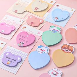 Set/Lot Cartoon Heart Animal Girl Sticky Index Paper Notes /Student Learning Memo Scratch Pad