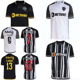 Club Soccer Atletico Mineiro 15 Matias Zaracho Jersey 26 Renzo Saravia 9 Cristian Pavon 17 Igor Gomes 10 PAULINHO 44 RUBENS Football Shirt Kits 2023 2024 Man Team