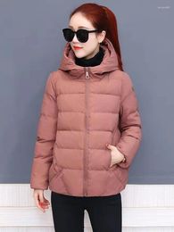 Women's Trench Coats In Winter Clothes Women Thick Parkas Warm Soft Jackets Hooded Cotton-padded Casual For Fashion Loose