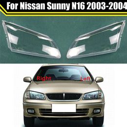 Car Front Head Light Lamp Headlamp Transparent Lampshade Auto Shell for Nissan Sunny N16 2003 2004 Headlight Cover Lens Case