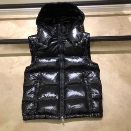 Mens kış gilet aşağı monclair yelek ceket homme yelek Gilet parkas ceket kapşonlu dış giyim su geçirmez erkek için rüzgarlık su geçirmez kısa kolsuz çıkarılabilir