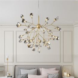 LED moderno lucciola lampadario luce elegante ramo di un albero lampadario lampada decorativa a soffitto lampadari appesi illuminazione a led331Z