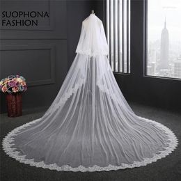 Bridal Veils Arrival 3.5 Metre White Ivory Veil 2023 Sluier Wedding Accessories With Comb Voile De Mariee