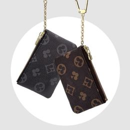 Designer Letter Purse Key Chain Fashion purse Pendant Car Chain Charm Brown Flower Mini Bag Accessories Gift Accessories