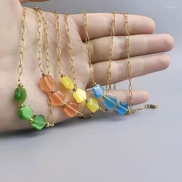 Chains Dopamine Flower Pendant Necklace Choker Unique Style Elegant Design Neck Jewellery Perfect Gift For Women Girls Y08E