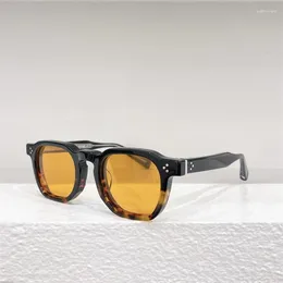 Sunglasses Luxury Designer Japanese TVR 527 Handmade Retro Acetate Round Female Male Outdoor Beach