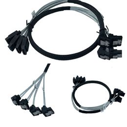 New Laptop Adapters Chargers SATA III 6Gbps SAS Cable for Server SATA 7 Pin To SATA 7 Pin Hard Drive Data Cable 4SATA To 4SATA 6SATA To 6SATA Silver 90Degree