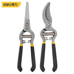 Pruning Tools 2Pcsset Hand Garden Pruner Shears Bonsai Gardening Curved and Straight Nose Scissors for The 231215
