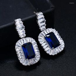 Dangle Earrings Luxury Quality Designer Jewellery Silver Dress S925 Needle Noble Fashion 3A Zircon Vintage Earring 2023 Trend