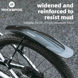 Bike Fender ROCKBR Bike Mudguard Widen Quick Release 26-29 Inch MTB Road Durable lnnovative Installation Fender Bicycle Accessaries 231214