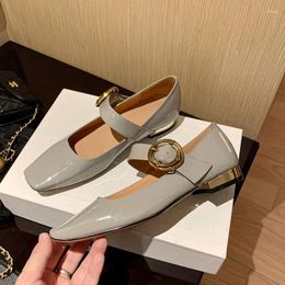 Dress Shoes 9 Years Old Shop Natural Genuine Leather Women Heels Spring Square Toe Fashion Easy To Walk Low Heel