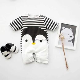 Rompers New Born Baby Clothes Baby Romper Kids Cotton Short Sleeves Jumpsuit Costume Baby Boy Baby Onesie 2021 Summer WearL231114