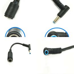 New Laptop Adapters Chargers 7.4*5.0 Female To 4.5*3.0 Elbow 7.4 To 4.5 Suitable for HP Dell Blue Tips Power Adapter Cable 13 Cm Adapter Connector Cable