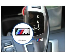 Auto Stickers M logo For bmw M Series M1 M3 M5 M6 X1 X3 X5 X6 E34 E36 E6 car styling