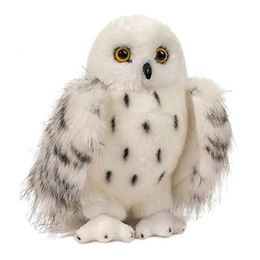 Plush Dolls Simulated Owl Stuffed Toy Cute Soft Snow Owls Doll Hed for Children birthday Christmas Gift 231215
