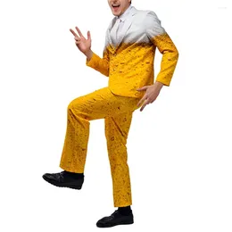 Men's Suits Oktoberfest Suit Regular Slight Stretch Trousers Beer Casual Long Sleeve Pants Spring Winter Autumn Durable