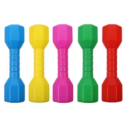 Dumbbells 5 PCS Toddler Fitness Kids Christmas Presents For Home Gym Exercise Barbell Birthday Gift Children Toy Plastic