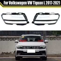Auto Lamp Case for VW Tiguan L 2017 2018 2019 2020 2021 Glass Lens Shell Headlight Cover Light Transparent Lampshade