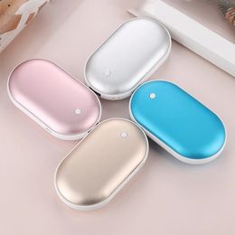 Electric Heaters 35-60 Degrees Hand Warmer Rechargeable Usb 2 In 1 Portable Pocket Charger Power Bank Winter Heater USB Charging 231214