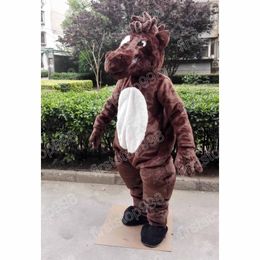 Halloween brown horse Mascot Costume Cartoon Anime theme character Unisex Adults Size Advertising Props Christmas Party Outdoor Outfit Suit