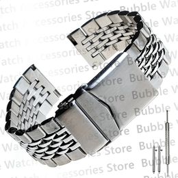 Watch Bands 20MM 22MM Bead Of Band Extended Solid Buckle With Quick Release Spring Bar Bracelet Fit For SKX007 Dive 231214