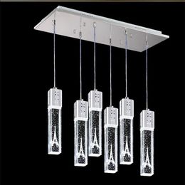 Crystal Bubble Light Eiffel Tower Pendant light Ceiling lamp Bar Dining Room lamparas de techo colgante moderna226e