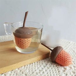 Acorn Shape Tea Infusers Spice Diffuser Silicone Bag Strainer Infuser Kitchen Accessories Gadgets