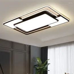 Ceiling Lights Modern LED Living Room Lamp Bedroom Kitchen Home Indoor Decor Chandeliers Square Dimmable Lampara Techo