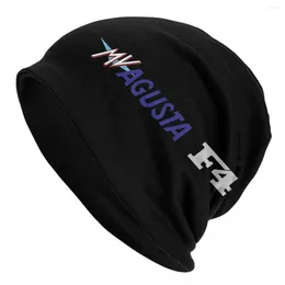 Berets Italy Speed Italian MV AGUSTA Bonnet Hat Knit Hip Hop Motorcycle Racing Team Skullies Beanies Men's Women's Warm Cap
