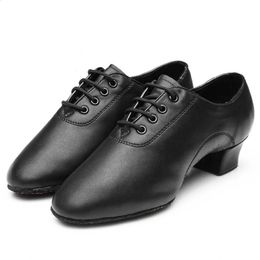 Dress Shoes Men Ballroom Dancing Size 28 36 Latin Tango Dance PU Leather Men s For Children Boys 231214