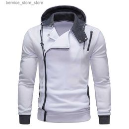 Men's Polos Men Hoodies Sweatshirt Casual Zip Up Hoodie Jacket Long Sleeve Full Zip Hooded Fleece Athletic Breathable Pullover Male Q231215