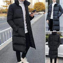 Men's Down Parkas Luxury Winter Mens Jackets Hooded Thicken Plus Long Parkas Padded Coats Padding Mans Clothing Male Long Winter Jacket Men 231214