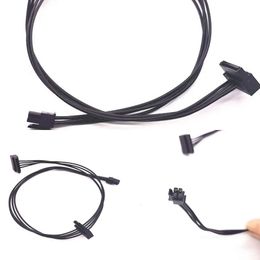 New Laptop Adapters Chargers 1pcs Mini 6 Pin to 2 SATA 15PIn Power Supply Cable for Dell Vostro 3070 3670