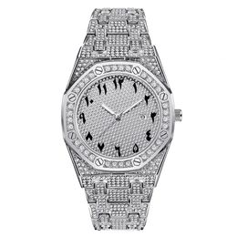 Other Watches Cool For Men Top Brand Luxury Hip Hop Iced Out Diamond Quartz Wrist Watch Male Clock Relogio Masculino Drop 231216