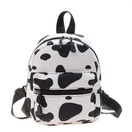 School Bags Animal Print Nylon Outdoor Travel Cute Lightweight Wear Resistant Women Girls Adjustable Strap Students Fashion Mini Backpack