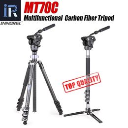 Holders MT70C 10 Layers Carbon Fibre Tripod Monopod Multifunctional Panoramic Professional Kit for Video Digital DSLR Camera Camcorder