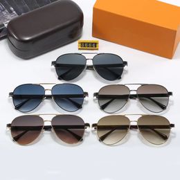Fashion Designer Sunglasses Classic Flight Series Eyewear Goggle Outdoor Beach Sunglasses Available In 5 Colours For Men Women L Letter Signature With Box