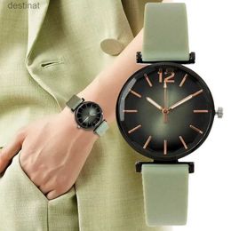 Women's Watches Fashion Ladies Sports Simple Black Dial Quartz Watch Casual 2023 Hot Sale Green Silicone Strap Women Clock Dress WristwatchesL231216